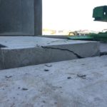 Bij te werken bordes prefab betontrap - esthetische betonherstelling