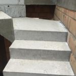 Rénovation escalier en béton coulé sur place