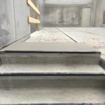 Bijgewerkt bordes betontrap - esthetische betonherstelling